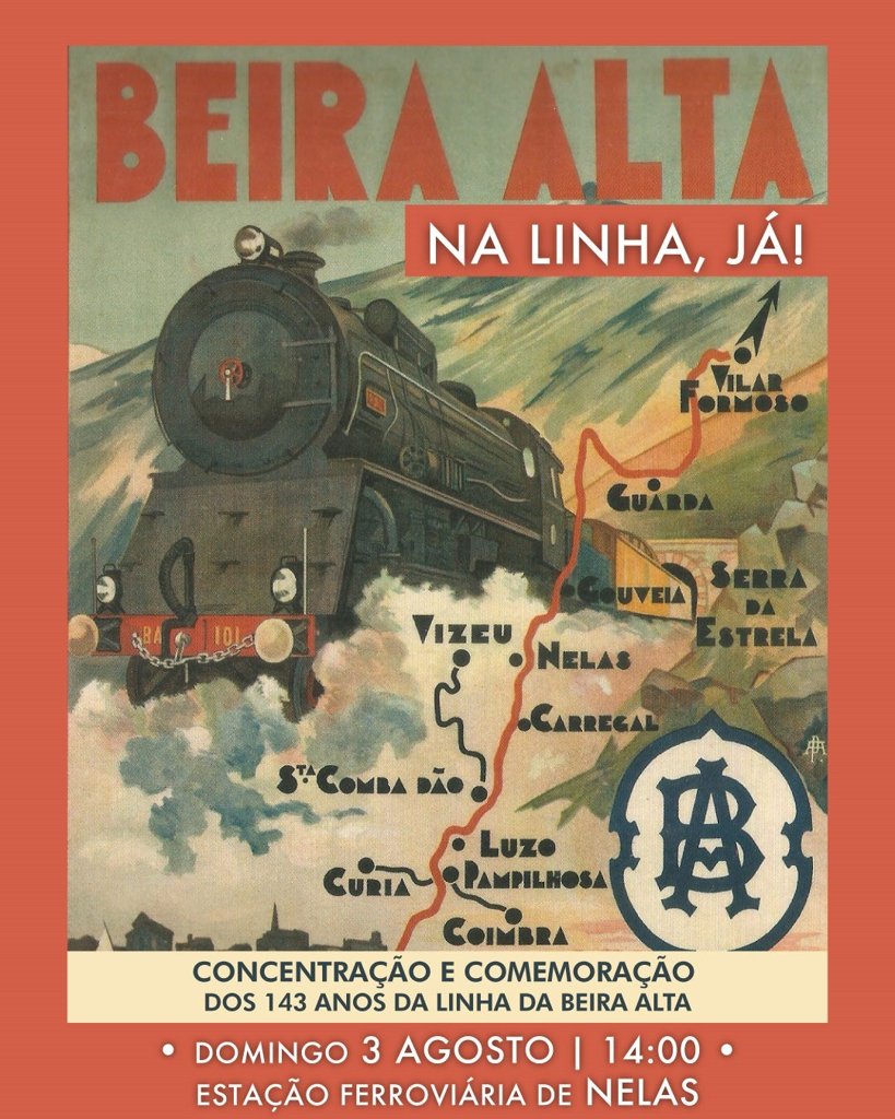 Movimento cívico exige reabertura da Linha da Beira Alta com concentração em Nelas