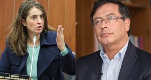 Petro acusa a Paloma Valencia de complicidad en ‘falsos positivos’ y Uribe advierte sobre su seguridad