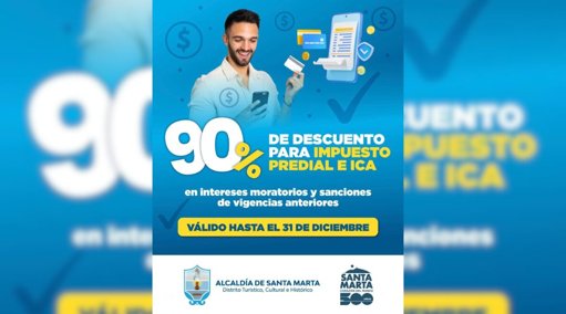 Municipios ofrecen descuentos tributarios de hasta el 90% para aliviar a contribuyentes