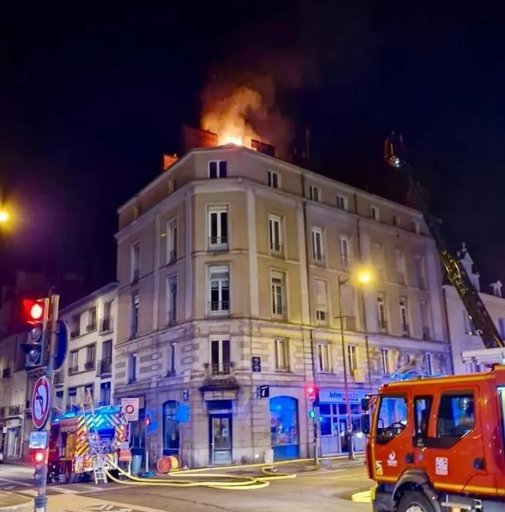 Important incendie dans le centre historique de Rennes