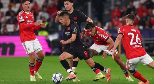 Quarta derrota consecutiva do Benfica na Champions complica apuramento