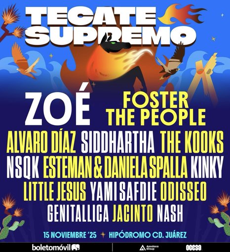 Tecate Supremo 2025 fusiona dos festivales en un solo evento en Ciudad Juárez