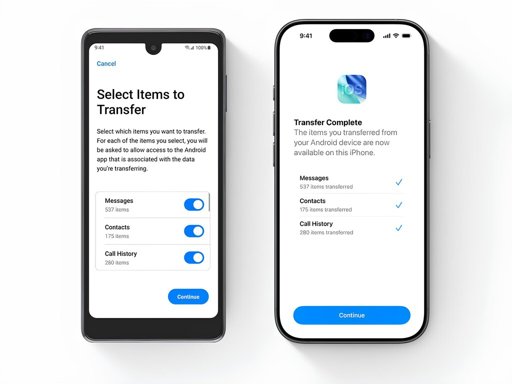 Colaboración entre Google y Apple para facilitar la migración entre iOS y Android