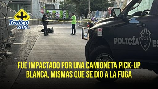 Motociclista de 41 años muere en Tlaquepaque tras ser arrollado por camioneta que huyó