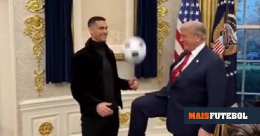 Cristiano Ronaldo Recebido por Donald Trump na Casa Branca