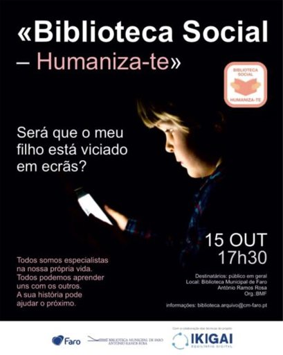 Biblioteca de Faro Promove Debate Comunitário sobre Dependência de Ecrãs na Infância