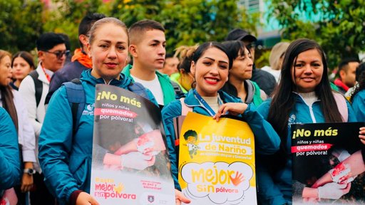 Pasto se moviliza masivamente en campaña para prevenir lesionados por pólvora