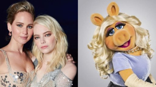 Jennifer Lawrence y Emma Stone producirán la primera película en solitario de Miss Piggy