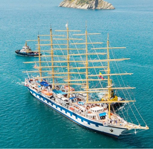 Santa Marta se Consolida como Destino de Cruceros con la Llegada del Royal Clipper