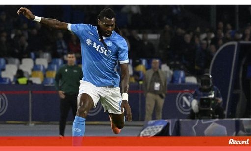 Anguissa sofre lesão grave e desfalca Nápoles até 2026, falhando o confronto com o Benfica