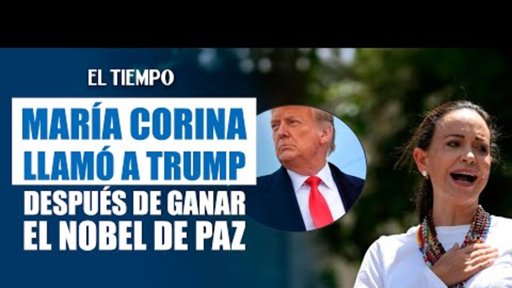 Casa Blanca critica Nobel a Machado mientras Trump asegura que ella se lo dedicó