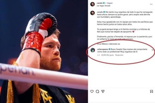 Checo Pérez muestra su apoyo a 'Canelo' Álvarez tras la derrota