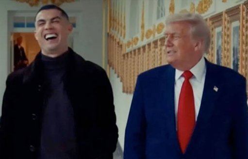 Cristiano Ronaldo y Donald Trump en la Casa Blanca