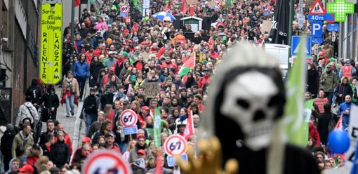Une grève nationale de trois jours paralyse la Belgique en opposition à un plan d'austérité