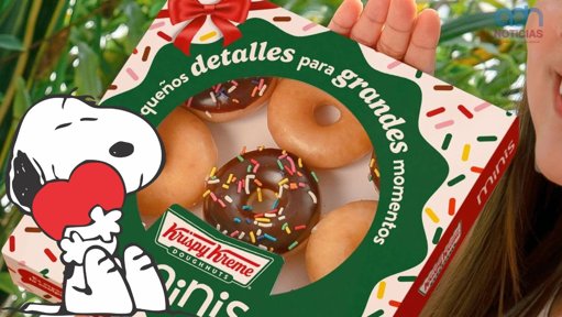 Krispy Kreme Lanza Colección Navideña en Colaboración con Snoopy