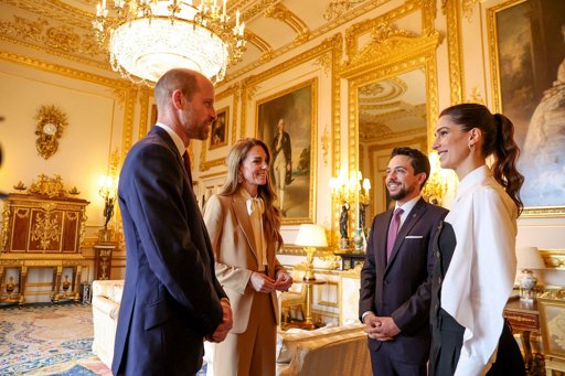 Encontro Real em Windsor: Kate Middleton e Rajwa da Jordânia em Duelo de Elegância