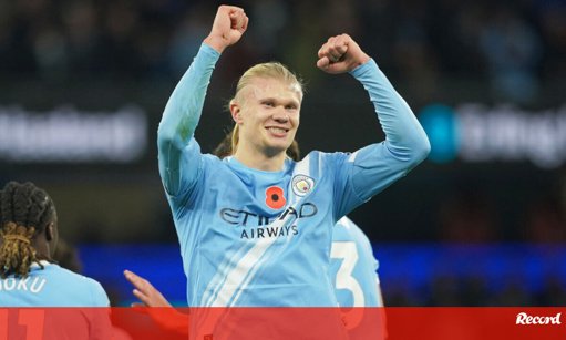 Guardiola eleva Haaland ao nível de Ronaldo e Messi na finalização