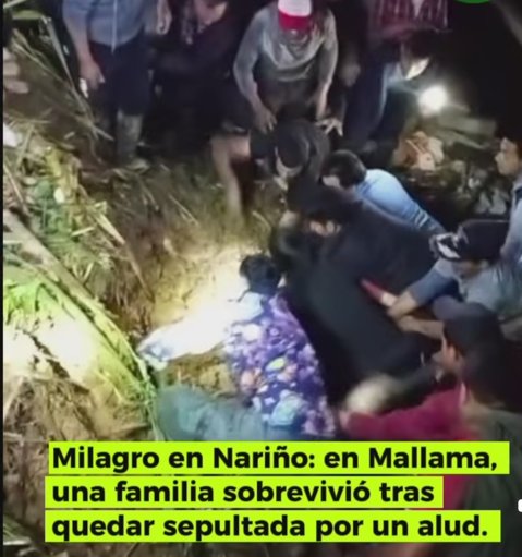 Tragedia en Mallama, Nariño: deslizamiento de tierra cobra la vida de una madre y su hijo
