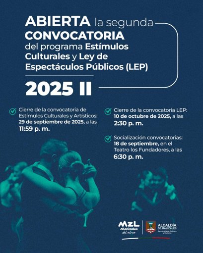 Alcaldía de Manizales destina $400 millones para nuevas convocatorias de estímulos culturales