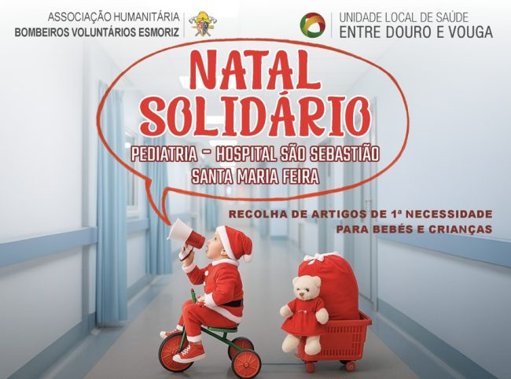 Bombeiros de Esmoriz Lançam Campanha "Natal Solidário" para Crianças Hospitalizadas