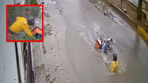 Vecinos de Tijuana rescatan a repartidor arrastrado por la corriente de un arroyo