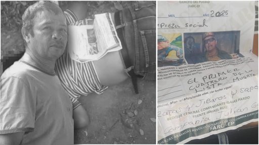 Asesinan a un hombre en Palermo, Huila, y dejan panfleto de "limpieza social"