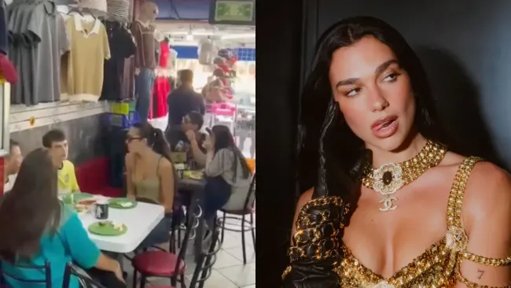 Dua Lipa sorprende al visitar una taquería tradicional en la colonia San Cosme de la CDMX