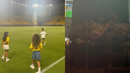 Georgina Rodríguez Mostra Filhos a Apoiar Cristiano Ronaldo