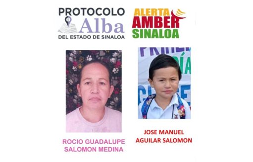 Activan Alerta Amber por Desaparición de Madre y su Hijo de 3 Años en Culiacán