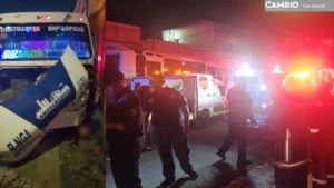 Conductor de transporte público atropella y mata a peatón en Puebla