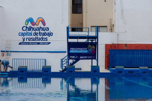 Participación ciudadana rehabilita alberca del COBACH 1 en Chihuahua