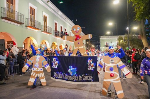 Tlaxcala celebra con éxito su Primer Desfile Navideño, uniendo a cientos de familias
