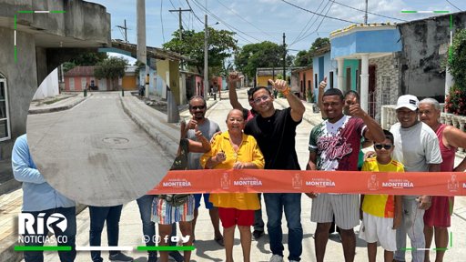 Alcaldía de Montería entrega 699 metros de vías renovadas en la Comuna 9
