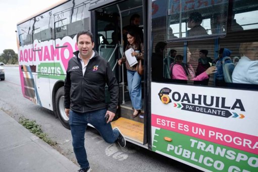 Programa de transporte gratuito 'Aquí Vamos Gratis' supera los 500,000 pasajes en Saltillo