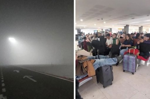 Caos en el Aeropuerto de Tijuana por densa neblina afecta a miles de viajeros