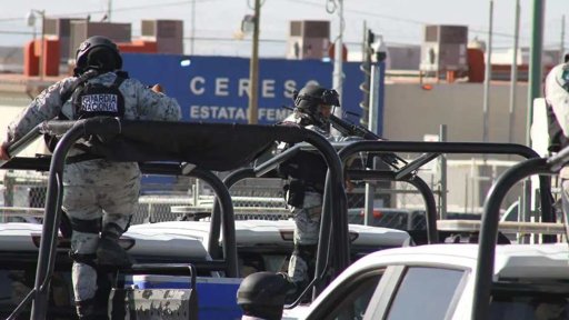 Fuerzas Federales y Estatales Realizan Operativo de Revisión en el Cereso 3 de Juárez